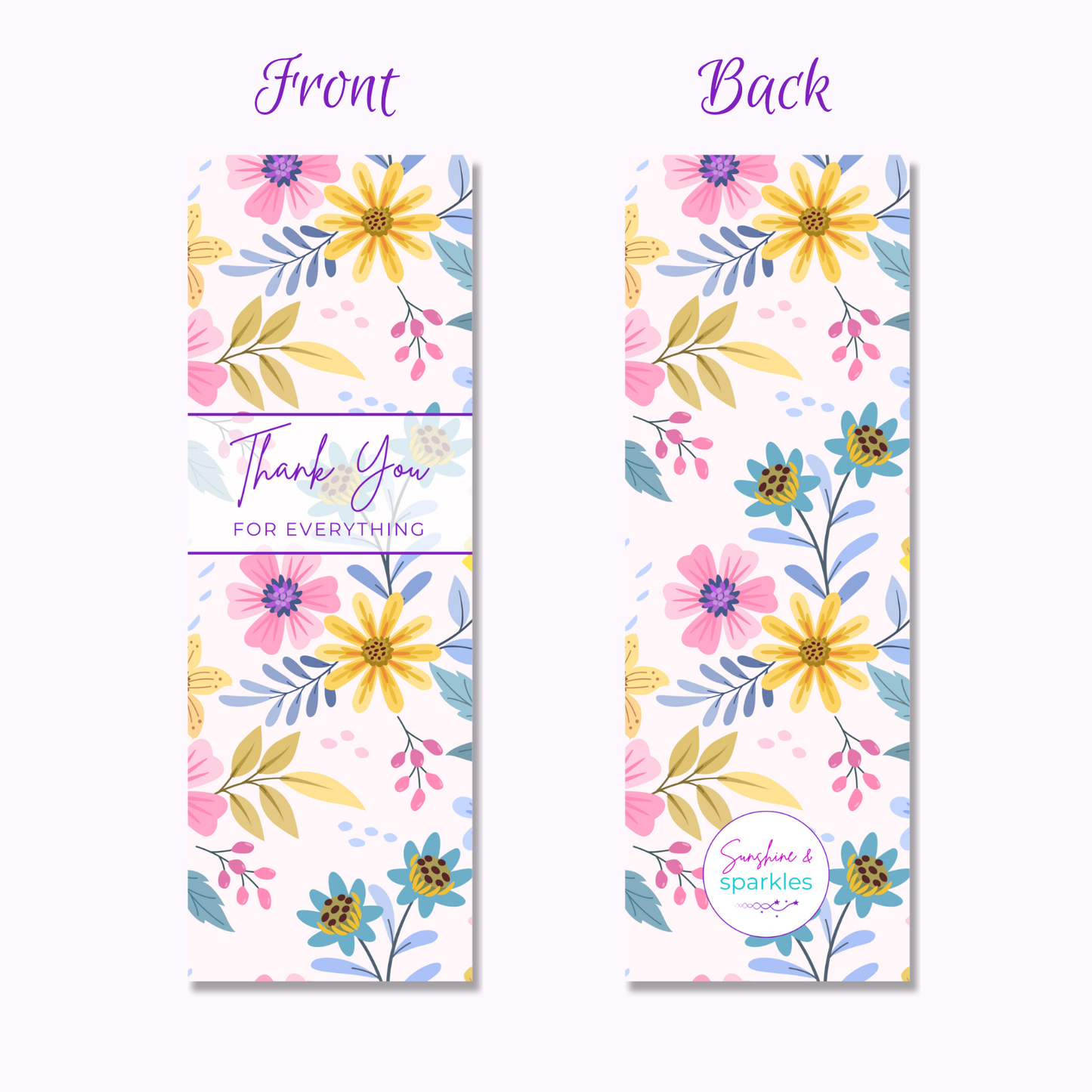 Thank You For Everything Bookmark