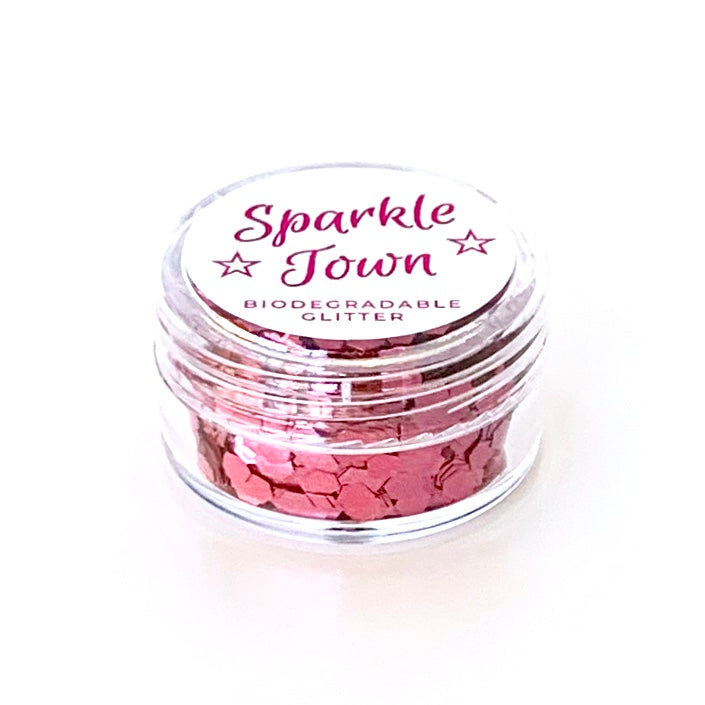 Rose Pink Extra Chunky Biodegradable Glitter