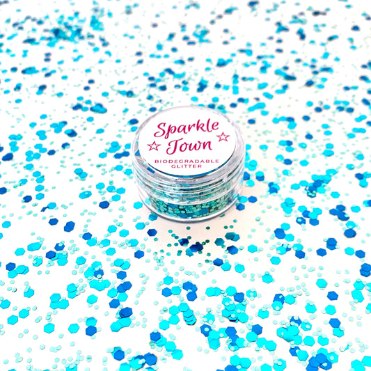 Blue Lagoon Mix Biodegradable Glitter