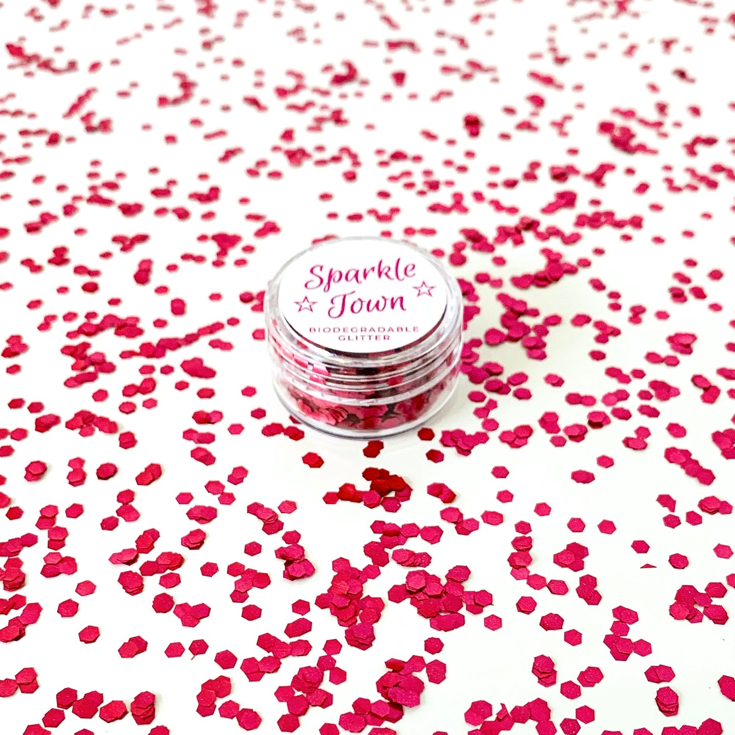 Red Extra Chunky Biodegradable Glitter