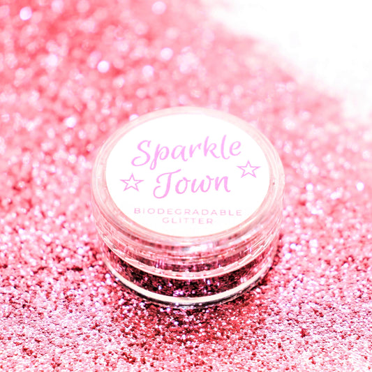 Rose Pink Fine Biodegradable Glitter