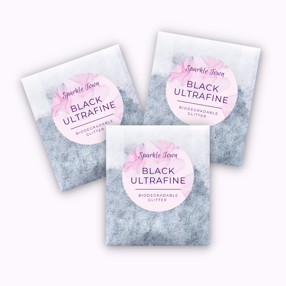 Black Ultrafine Biodegradable Glitter