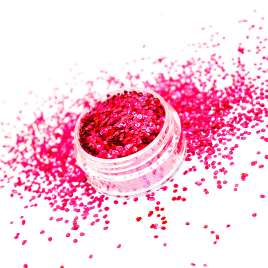 Red Chunky Biodegradable Glitter