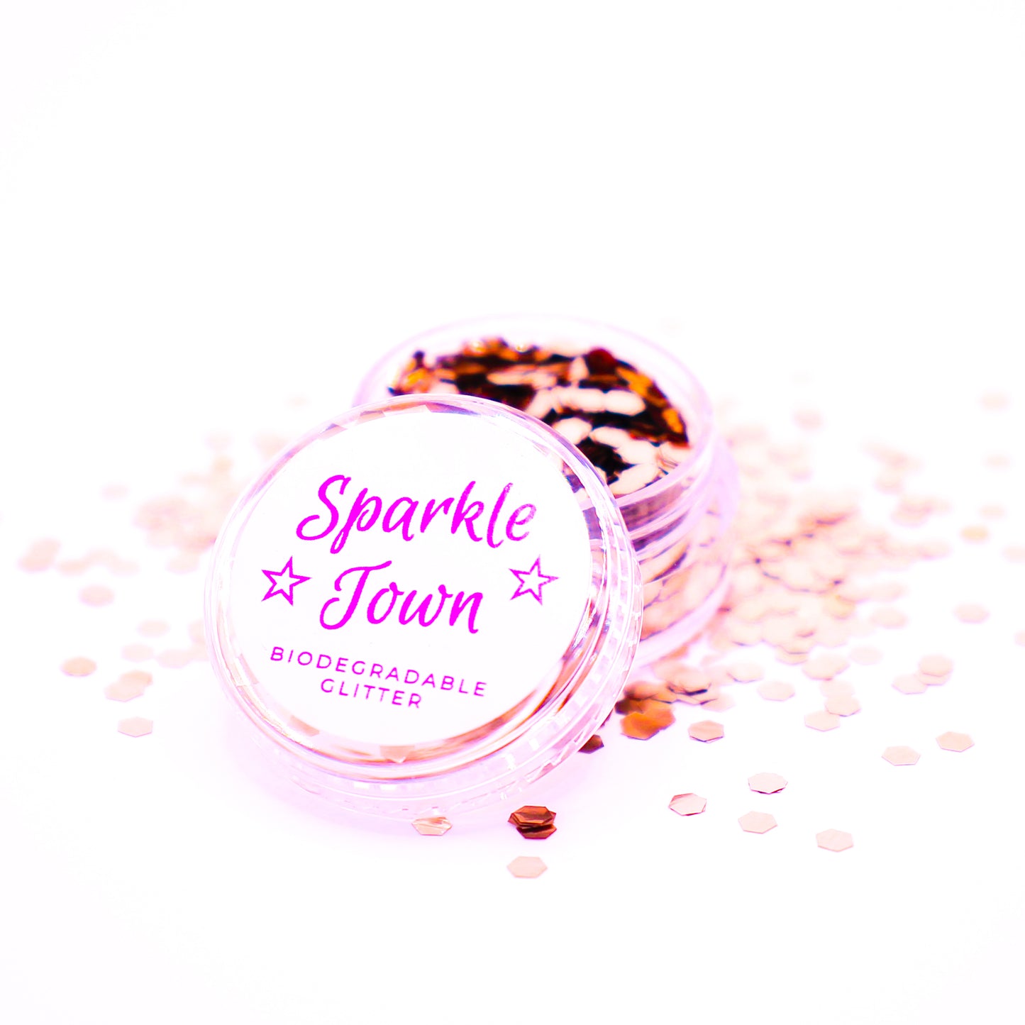 Rose Gold Extra Chunky Biodegradable Glitter