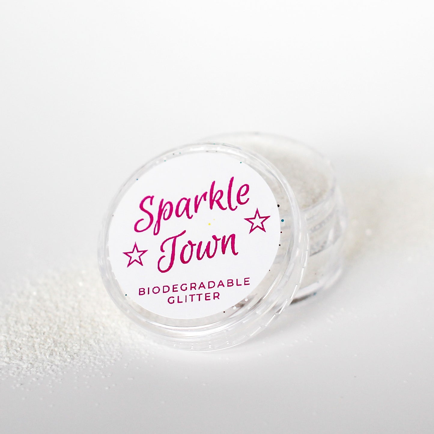White Fine Biodegradable Glitter