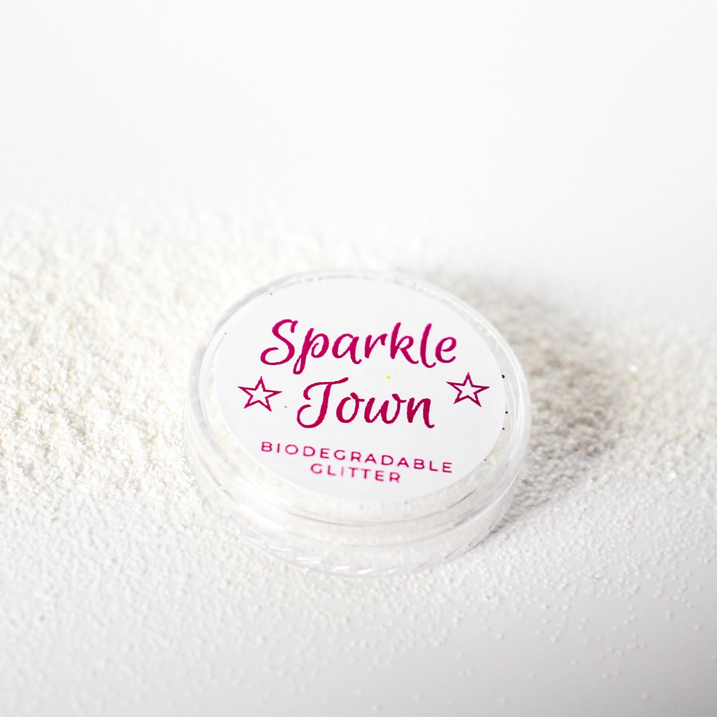 White Fine Biodegradable Glitter