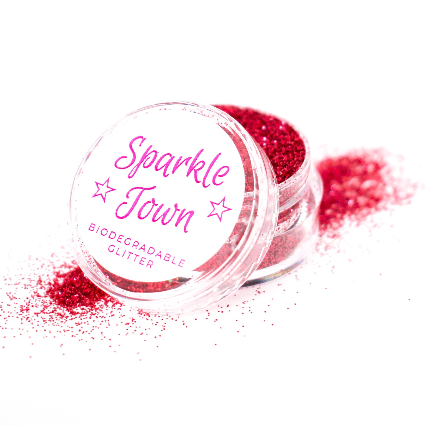Red Ultrafine Biodegradable Glitter