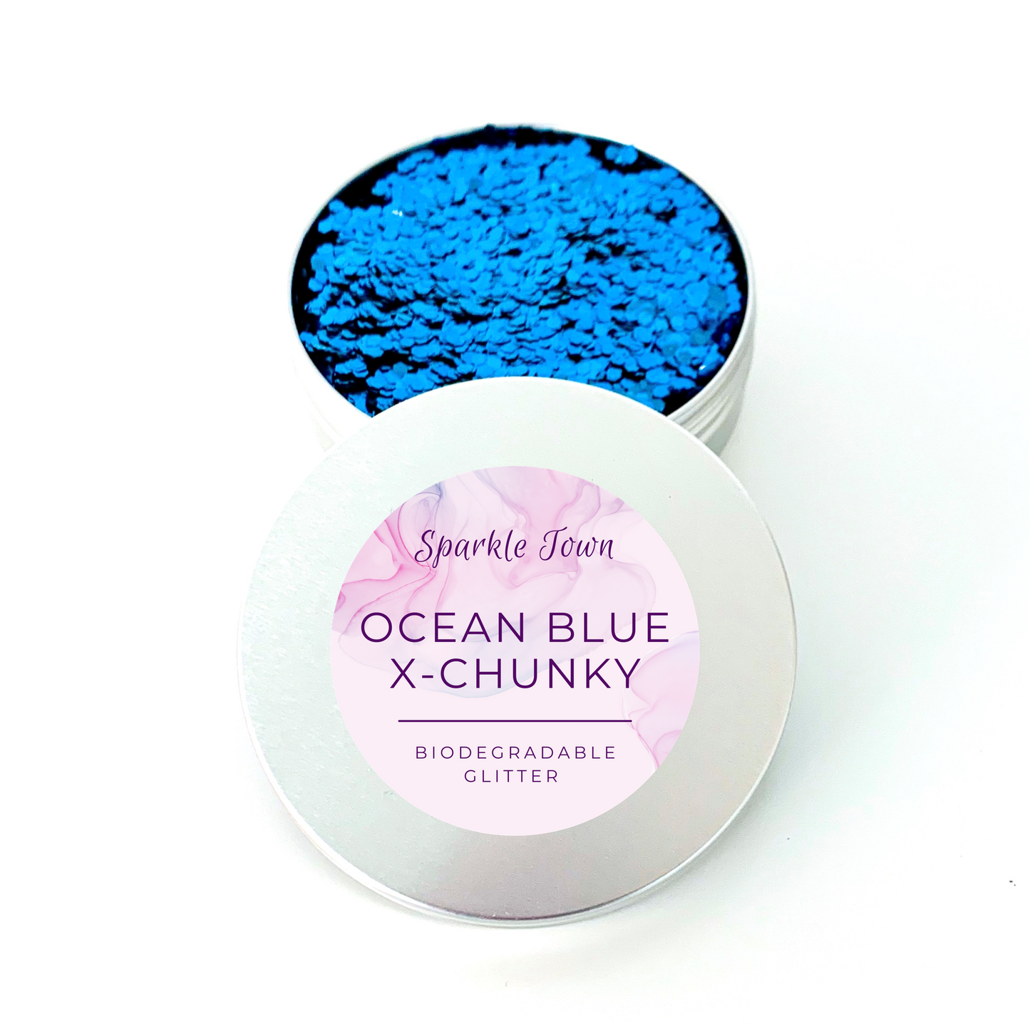 Ocean Blue Extra Chunky Biodegradable Glitter
