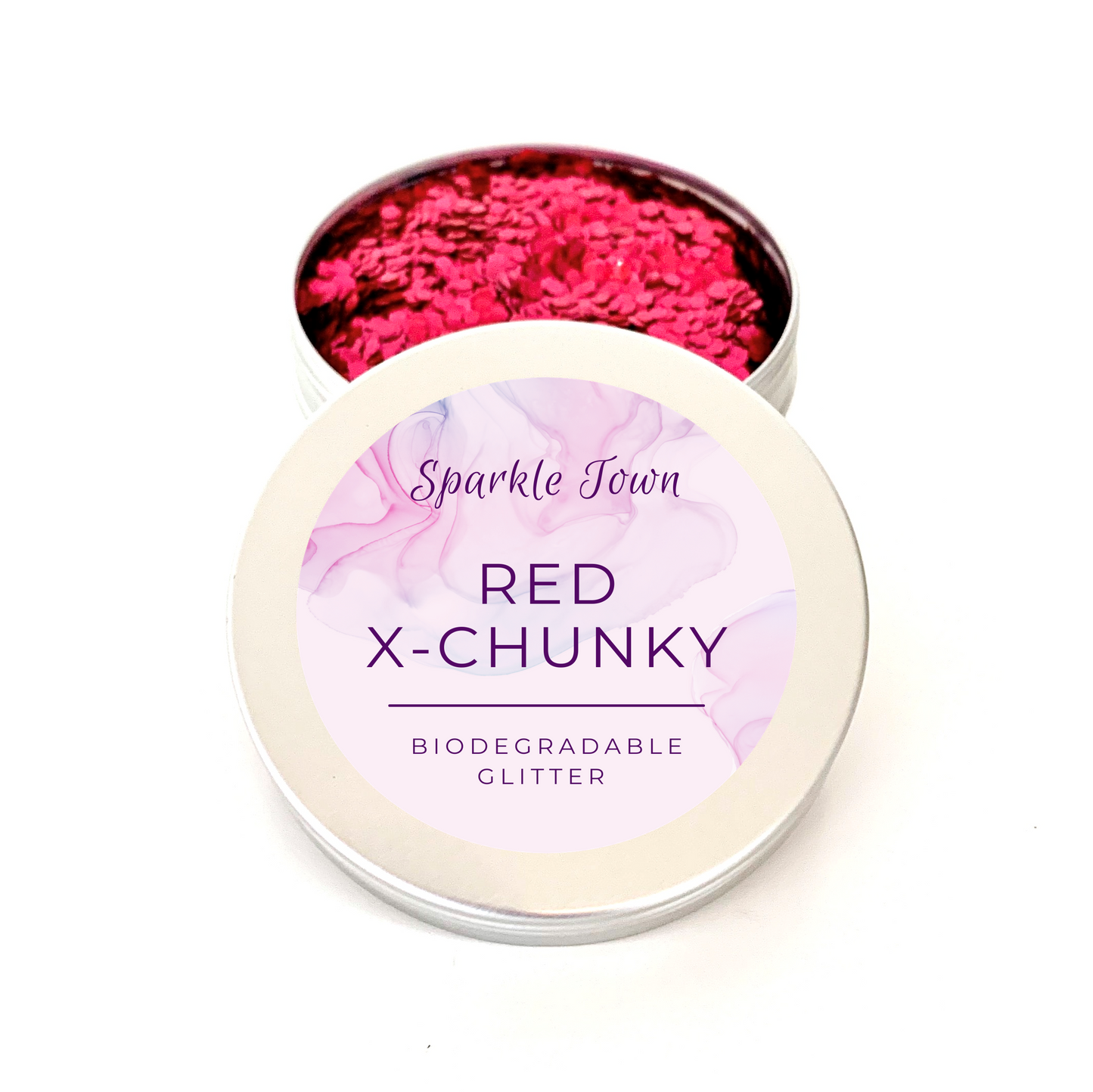 Red Chunky Biodegradable Glitter