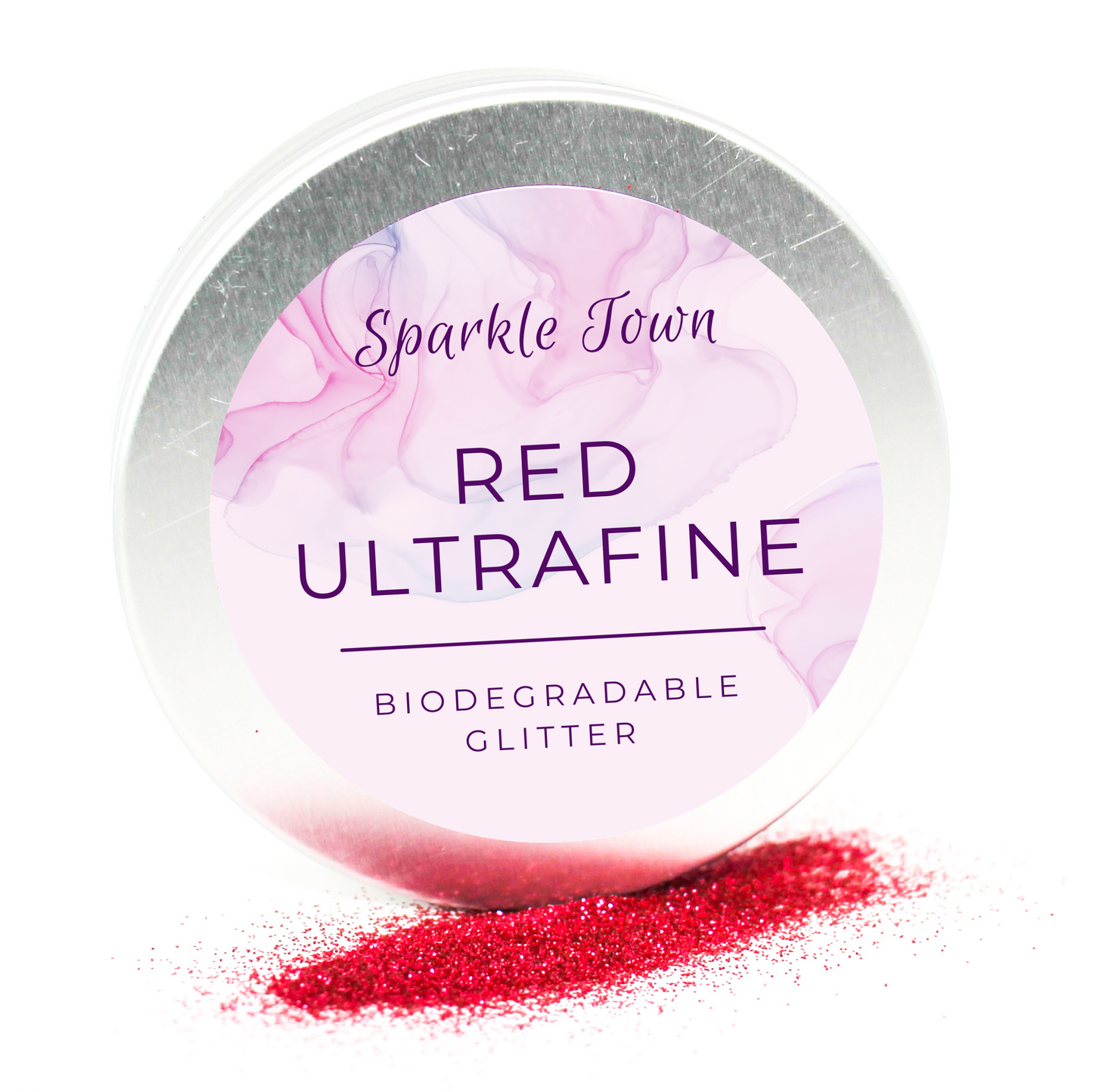 Red Ultrafine Biodegradable Glitter