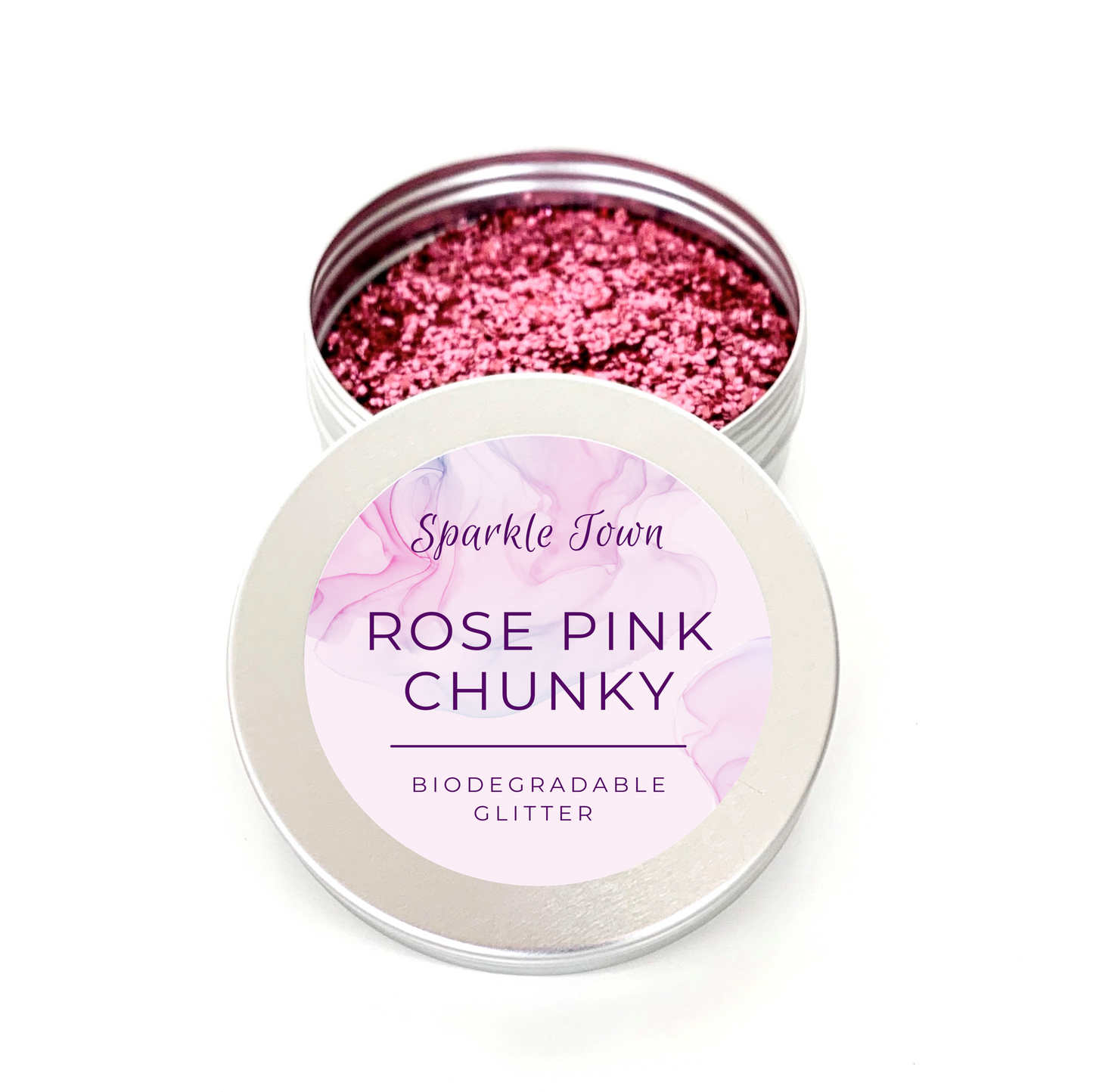 Rose Pink Chunky Biodegradable Glitter