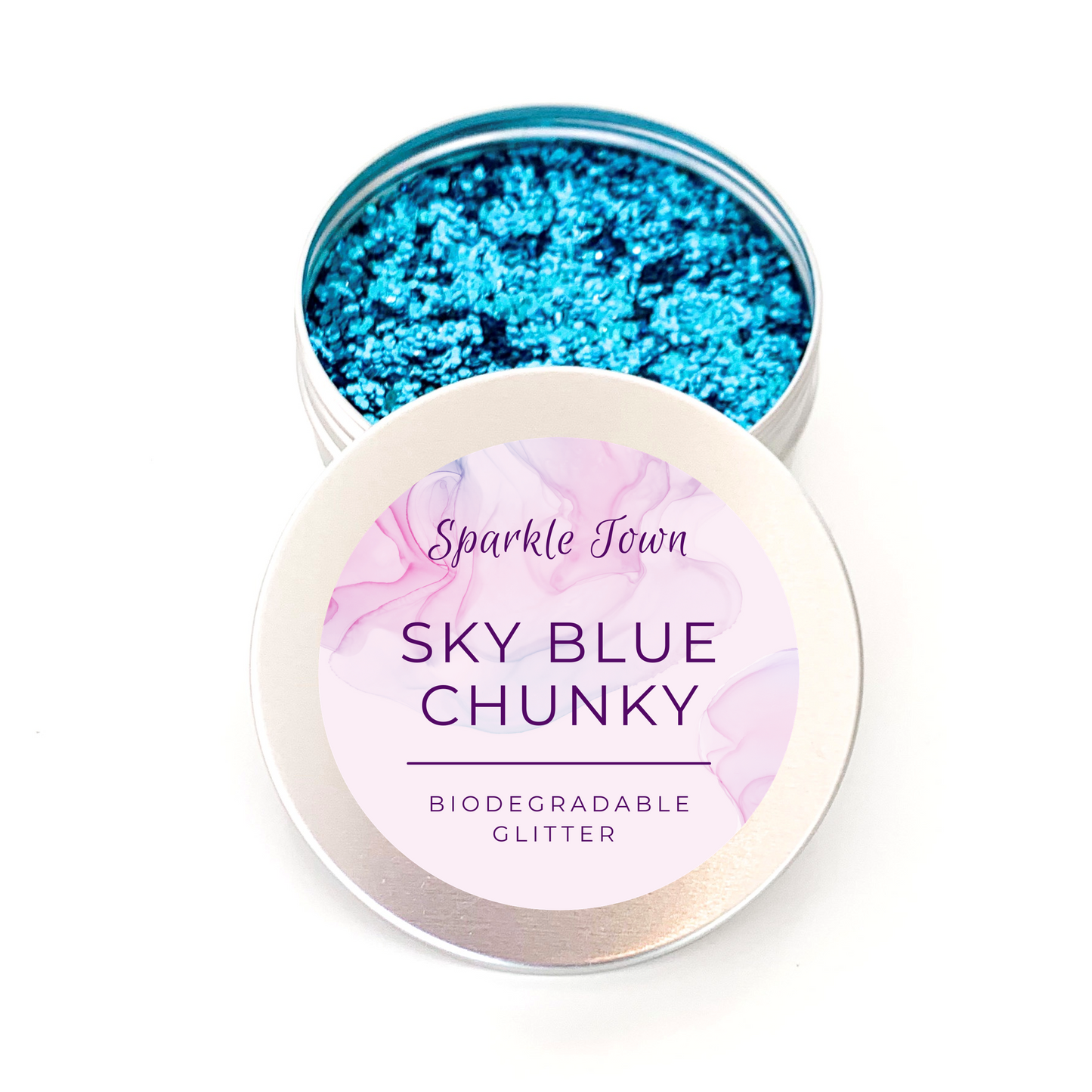 Sky Blue Chunky Biodegradable Glitter