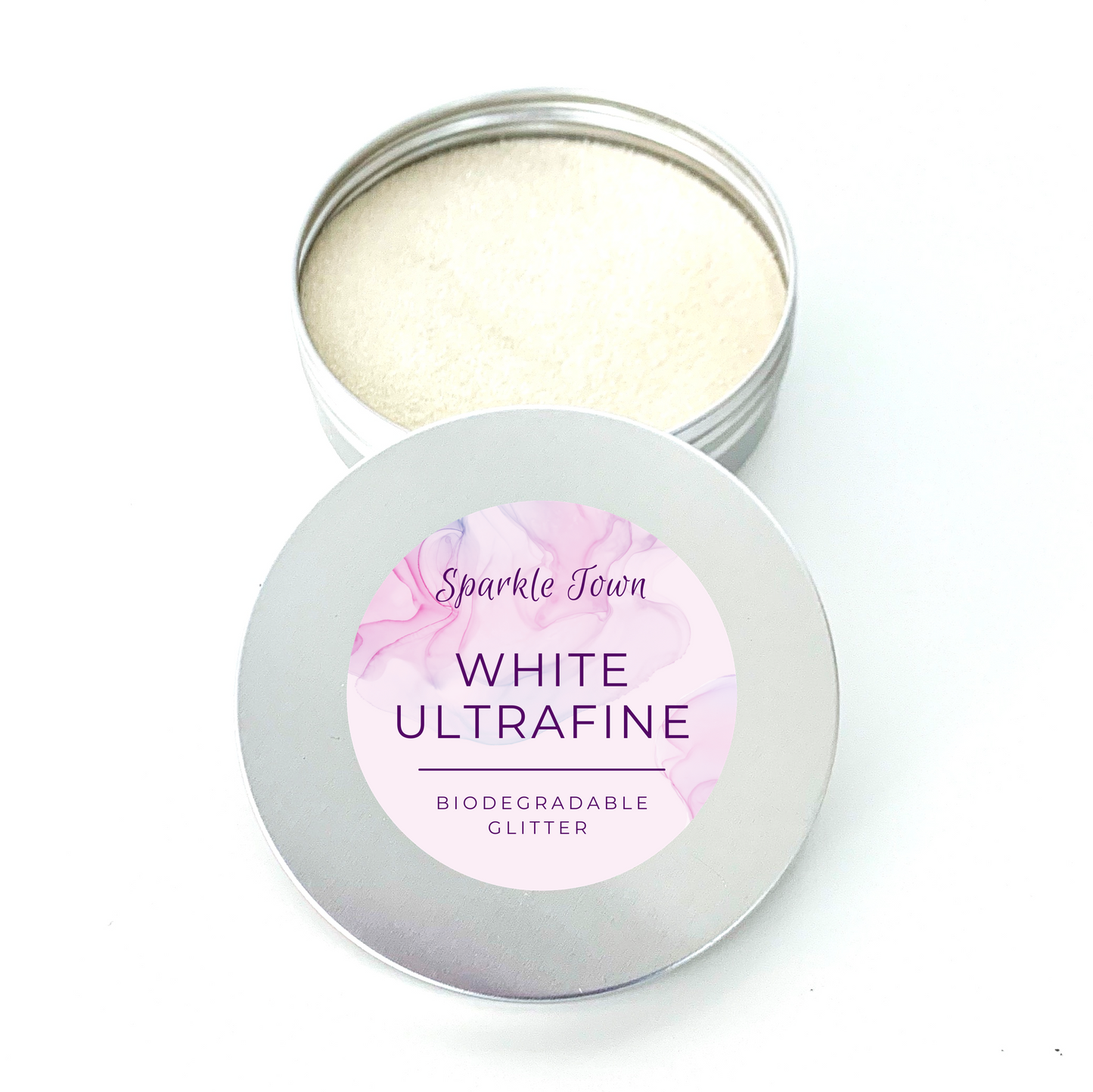 White Ultrafine Biodegradable Glitter