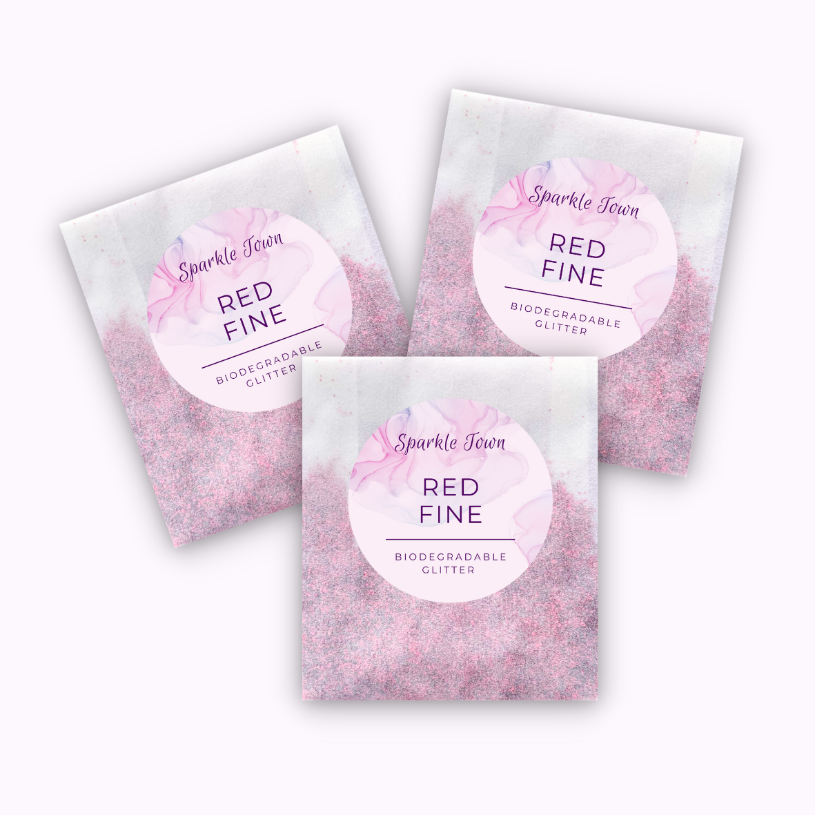 Red Fine Biodegradable Glitter