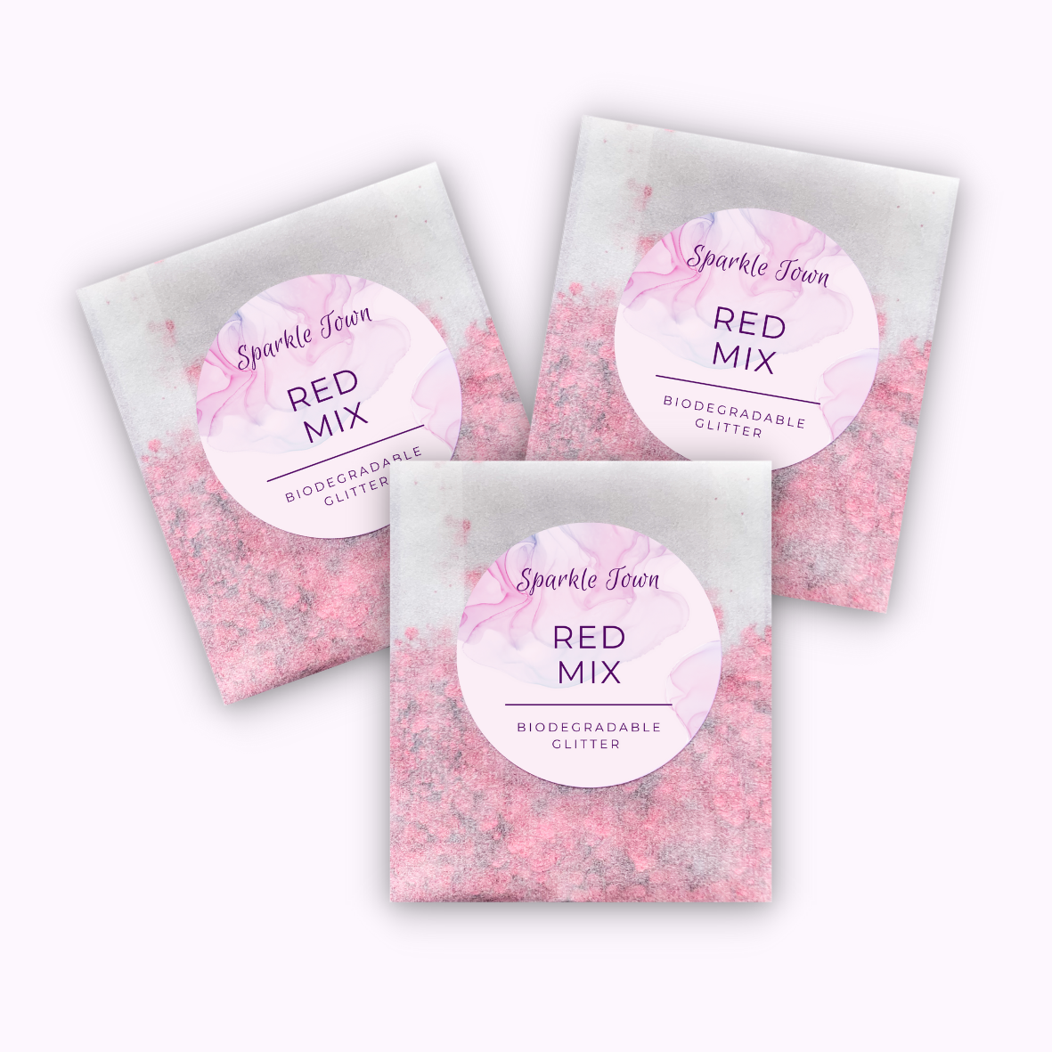 Red Mix Biodegradable Glitter