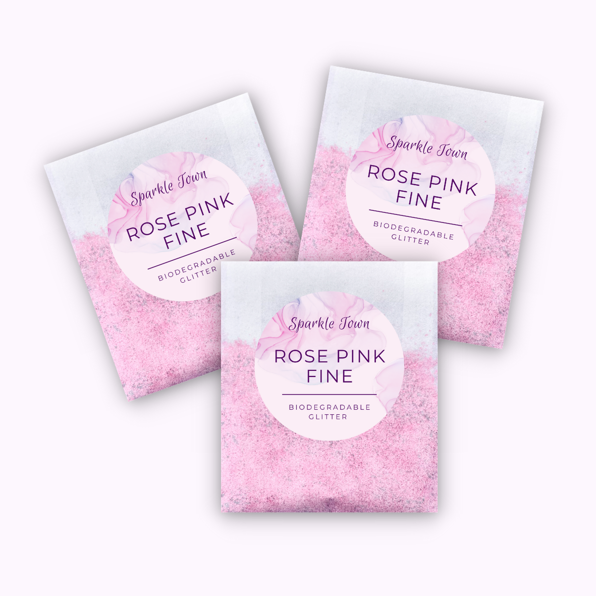 Rose Pink Fine Biodegradable Glitter