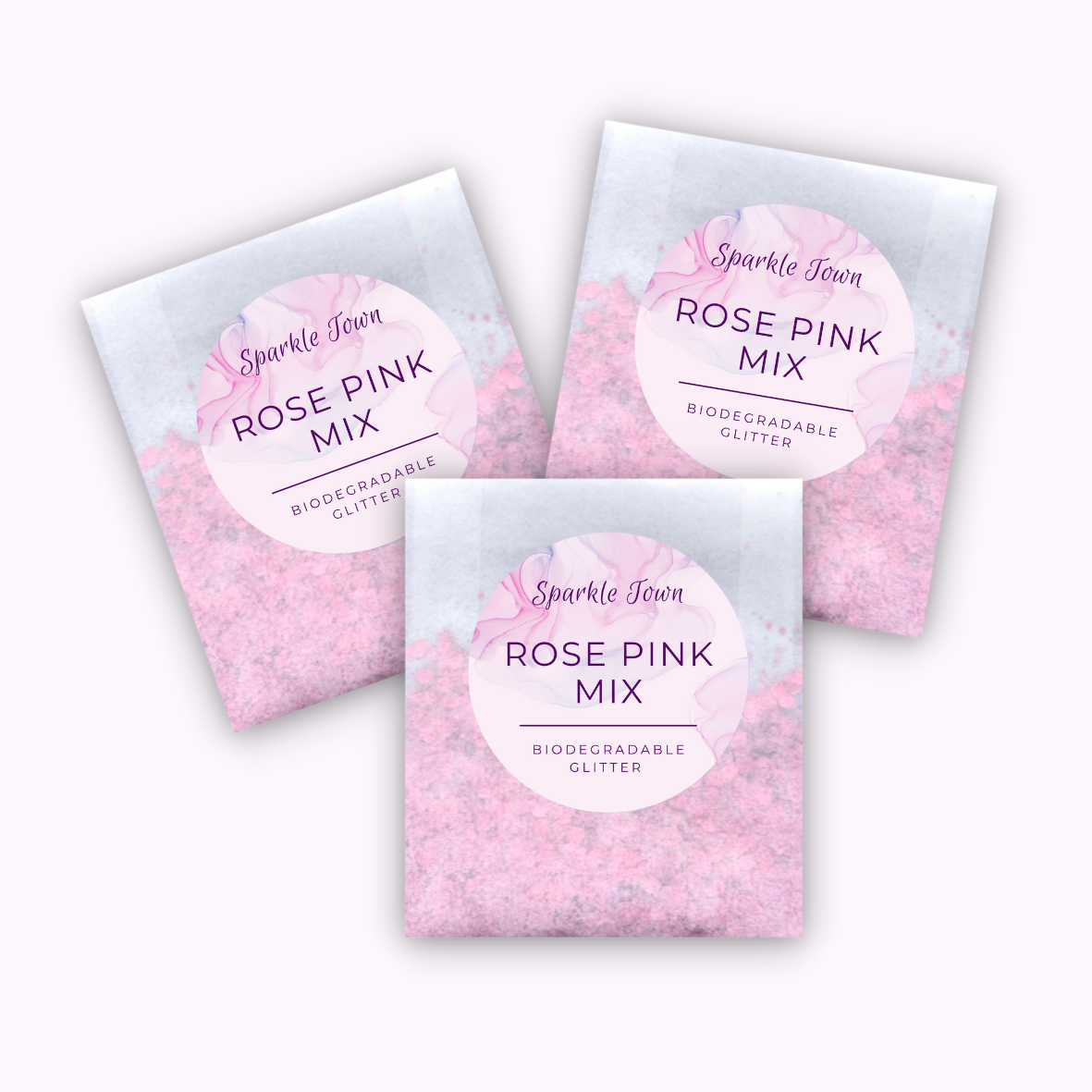 Rose Pink Mix Biodegradable Glitter