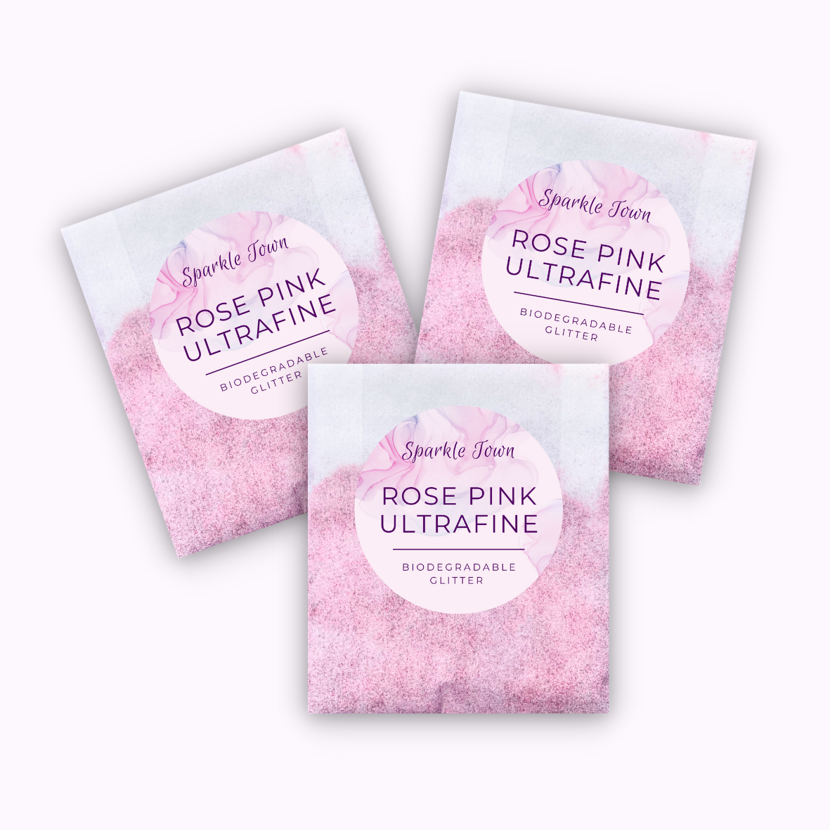 Rose Pink Ultrafine Biodegradable Glitter