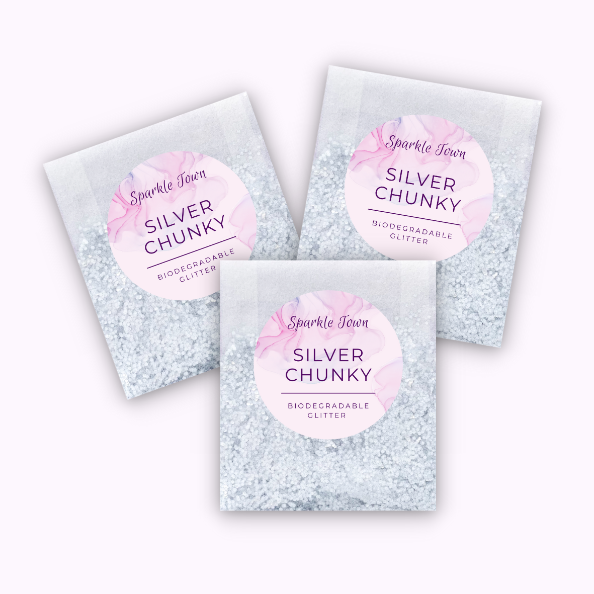 Silver Chunky Biodegradable Glitter