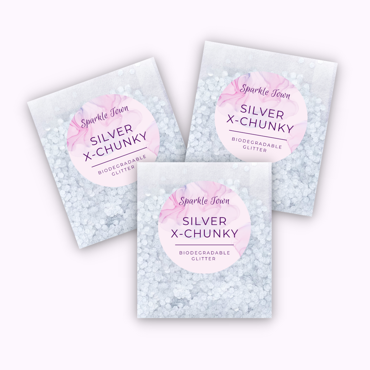 Silver Extra Chunky Biodegradable Glitter
