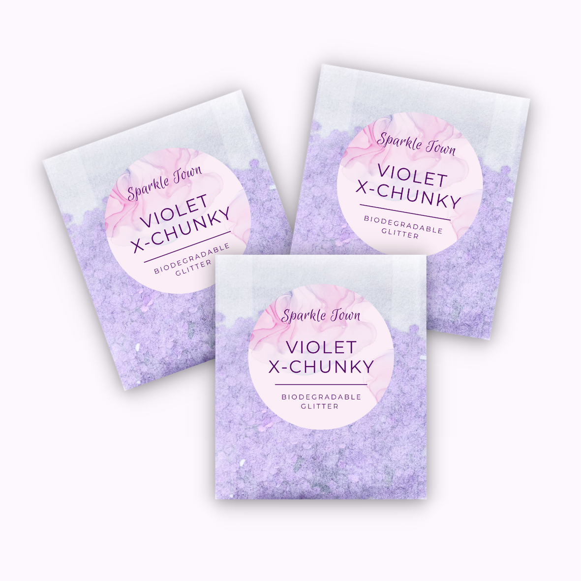 Violet Extra Chunky Biodegradable Glitter