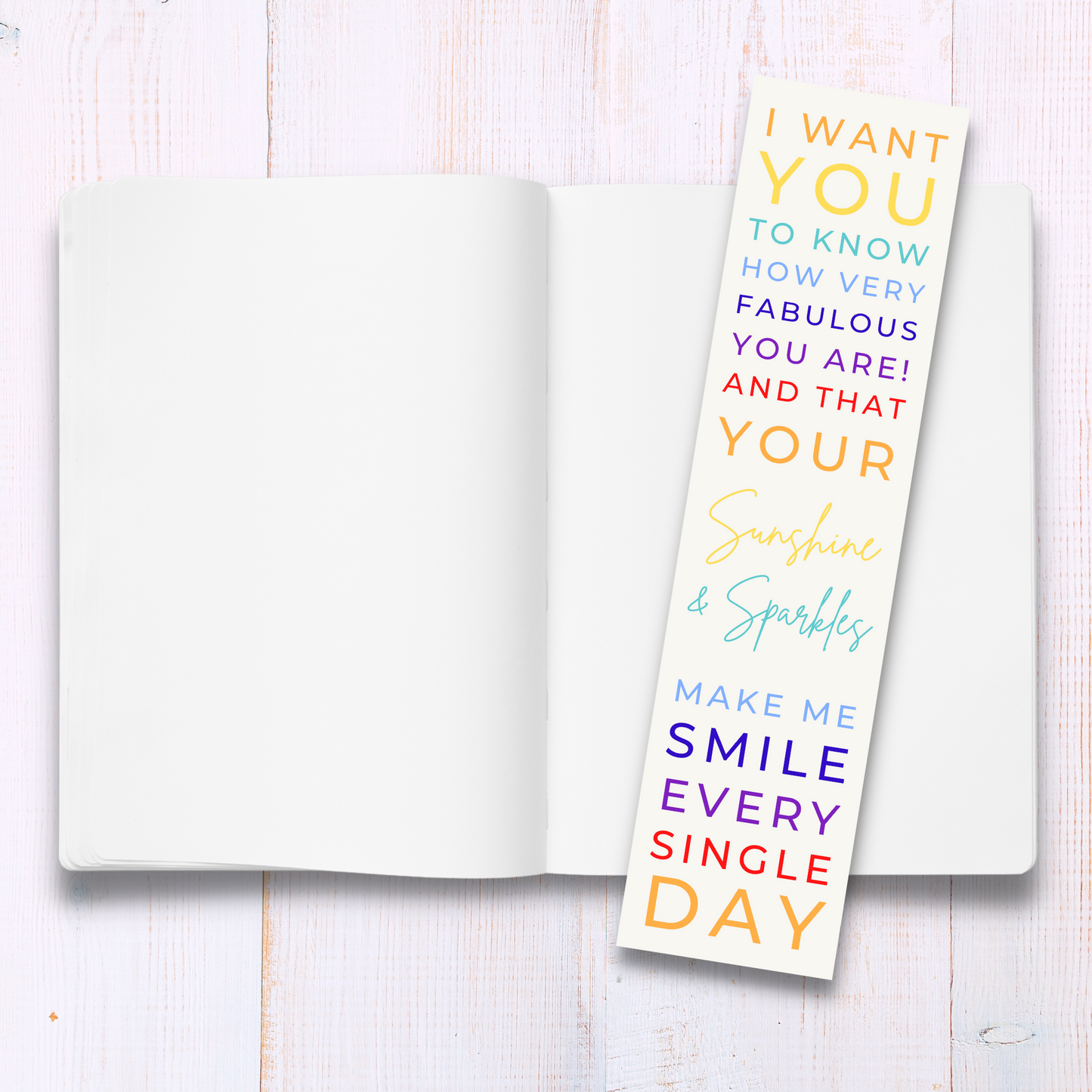 Friendship Bookmark - You Make Me Smile