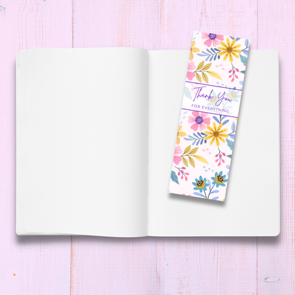 Thank You For Everything Bookmark