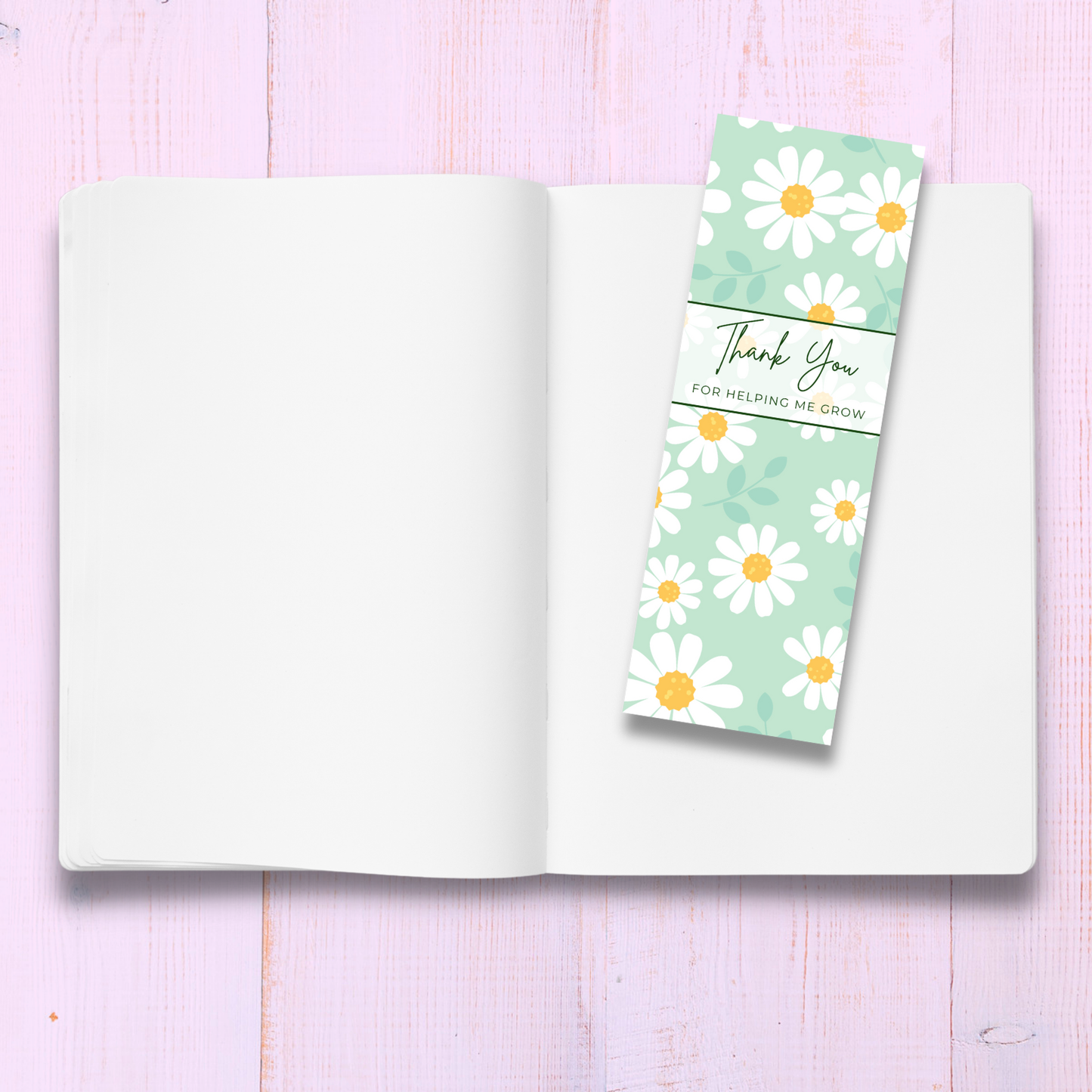 Thank You For Helping Me Grow Bookmark