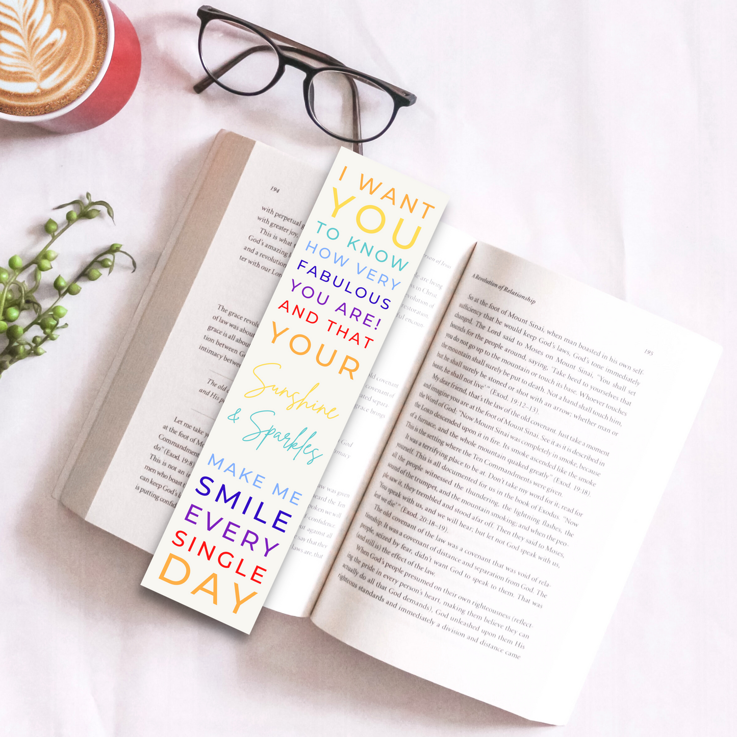 Friendship Bookmark - You Make Me Smile
