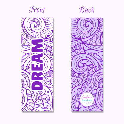 Wellbeing Bookmark - ‘Dream’