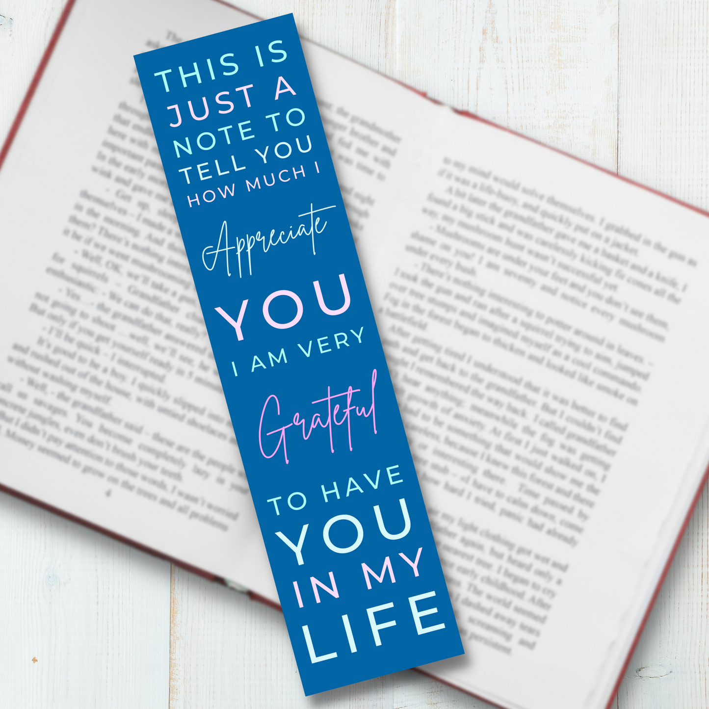 Friendship Bookmark - I Appreciate You
