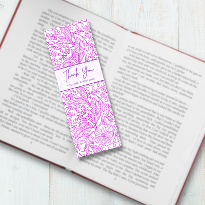 Thank You, You Are Fabulous Bookmark