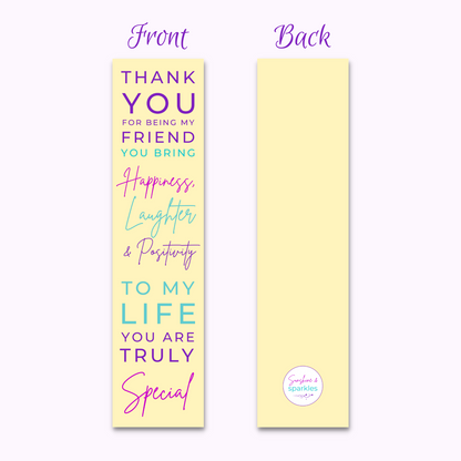 Friendship Bookmark - You Are Truly Special