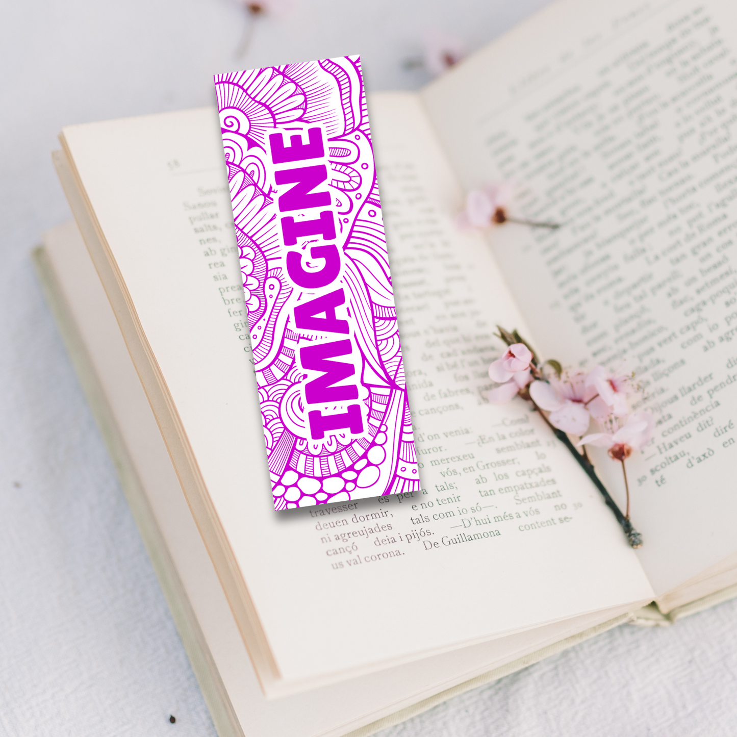 Wellbeing Bookmark - ‘Imagine’
