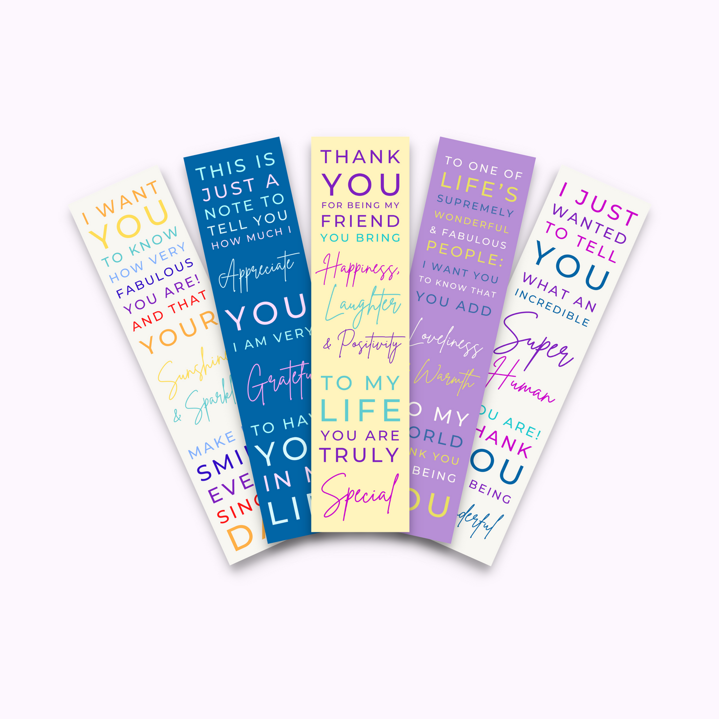 Friendship Bookmarks Bundle - Set of 5