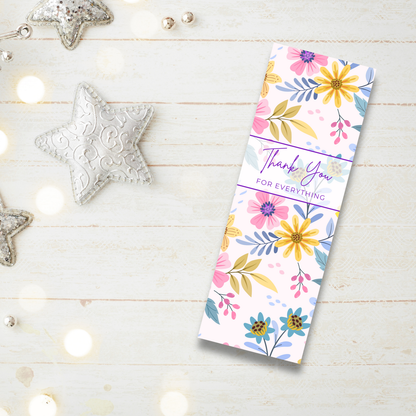 Thank You For Everything Bookmark
