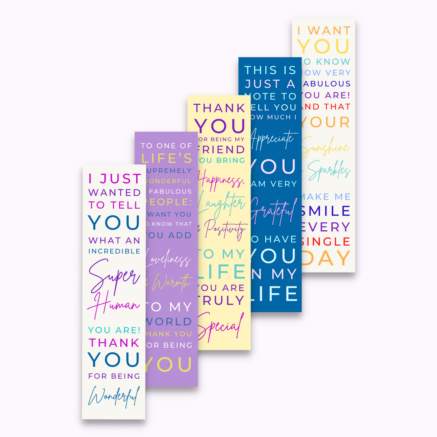 Friendship Bookmarks Bundle - Set of 5