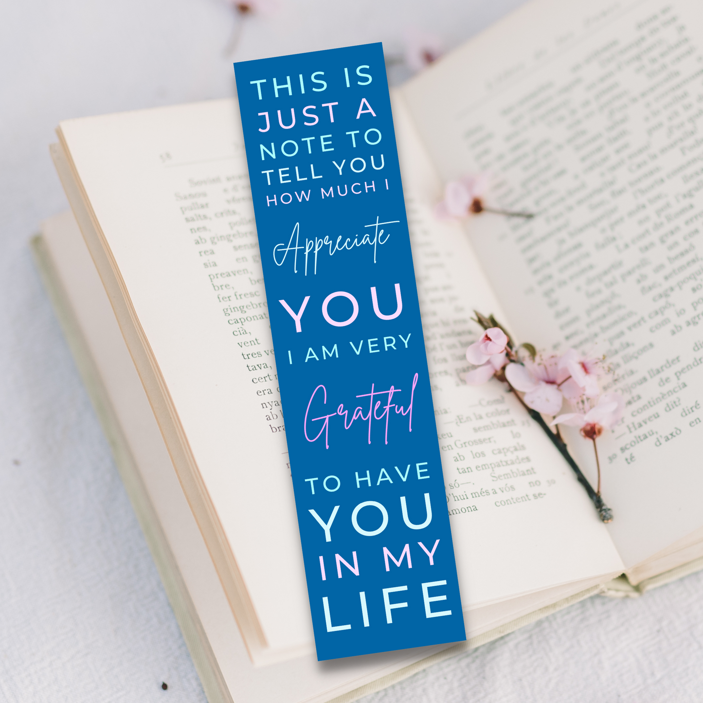 Friendship Bookmark - I Appreciate You