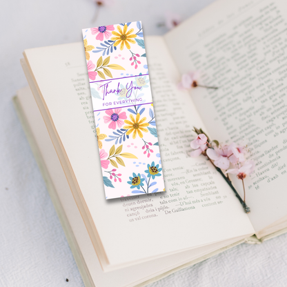 Thank You For Everything Bookmark