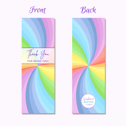 Thank You For Being You Bookmark