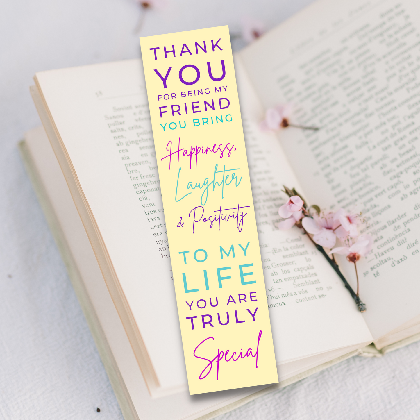 Friendship Bookmark - You Are Truly Special
