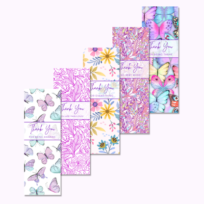 Thank You Bookmarks Bundle - Set of 5