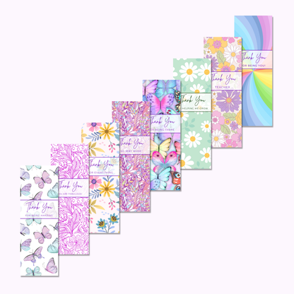 Thank You Bookmarks Bundle - Set of 8