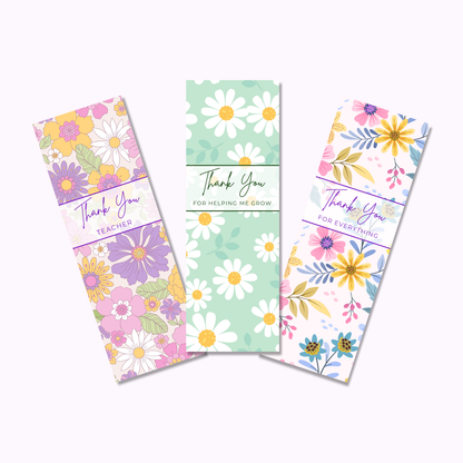 Thank You Teacher Bookmarks Bundle - Set of 3