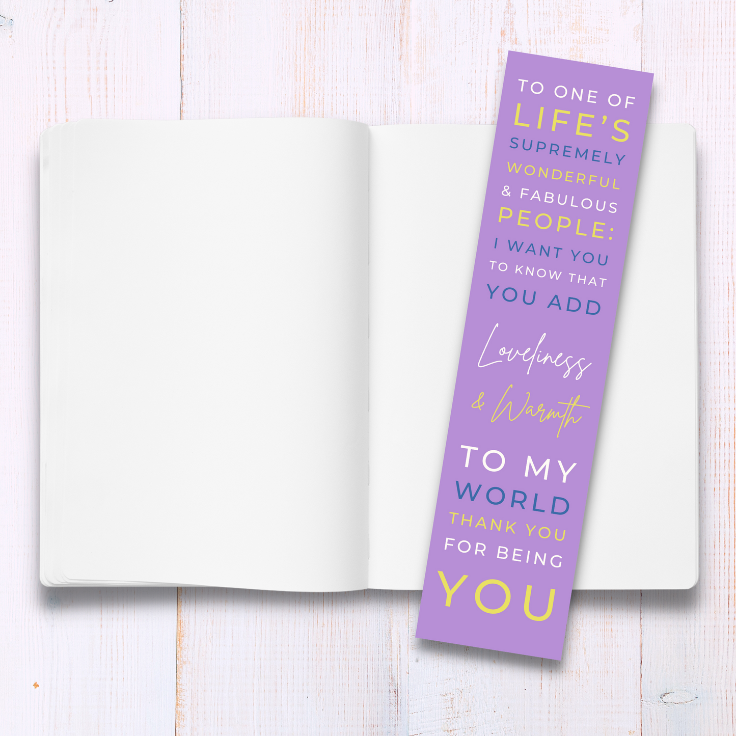 Friendship Bookmark - Thank You For Being You