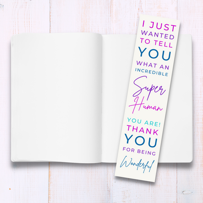 Friendship Bookmark - You Are a Super Human