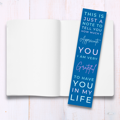 Friendship Bookmark - I Appreciate You