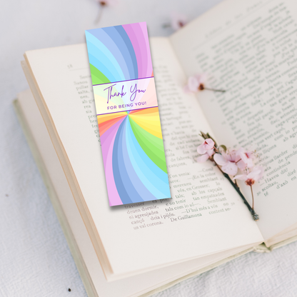 Thank You For Being You Bookmark