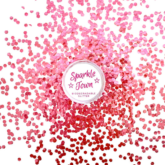 Rose Pink Extra Chunky Biodegradable Glitter