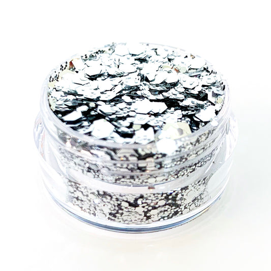 Silver Mix Biodegradable Glitter